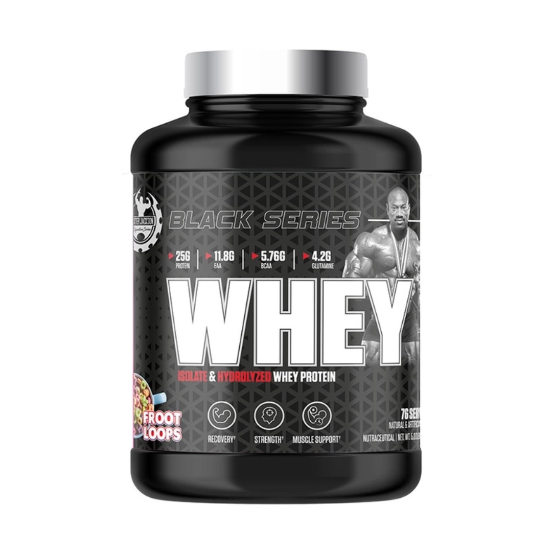 Dexter Jackson Signature Series Black Series Whey Protein | Blueberry Muffin Flavor | 76 Servings, 5 Lbs