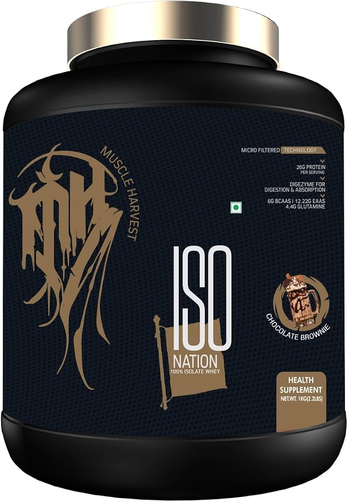 Muscle Harvest Isonation — 26g Whey Protein Isolate With Free Creatine & Shaker