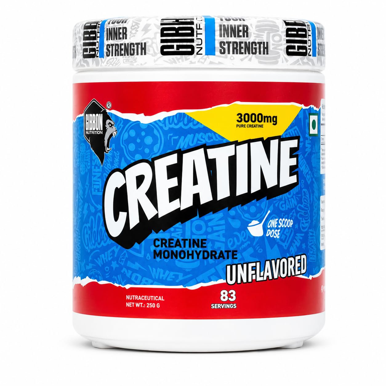 GIBBON CREATINE MONOHYDRATE 83 SERVINGS