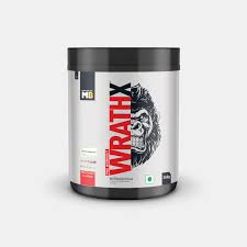 MuscleBlaze Pre Workout WrathX Powder, Fruit Fury, 340g, 20 Servings | 20 Servings | With Creapure